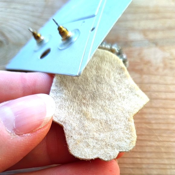 SOLD-Evil Eye Beaded earrings - Picture 2 of 4